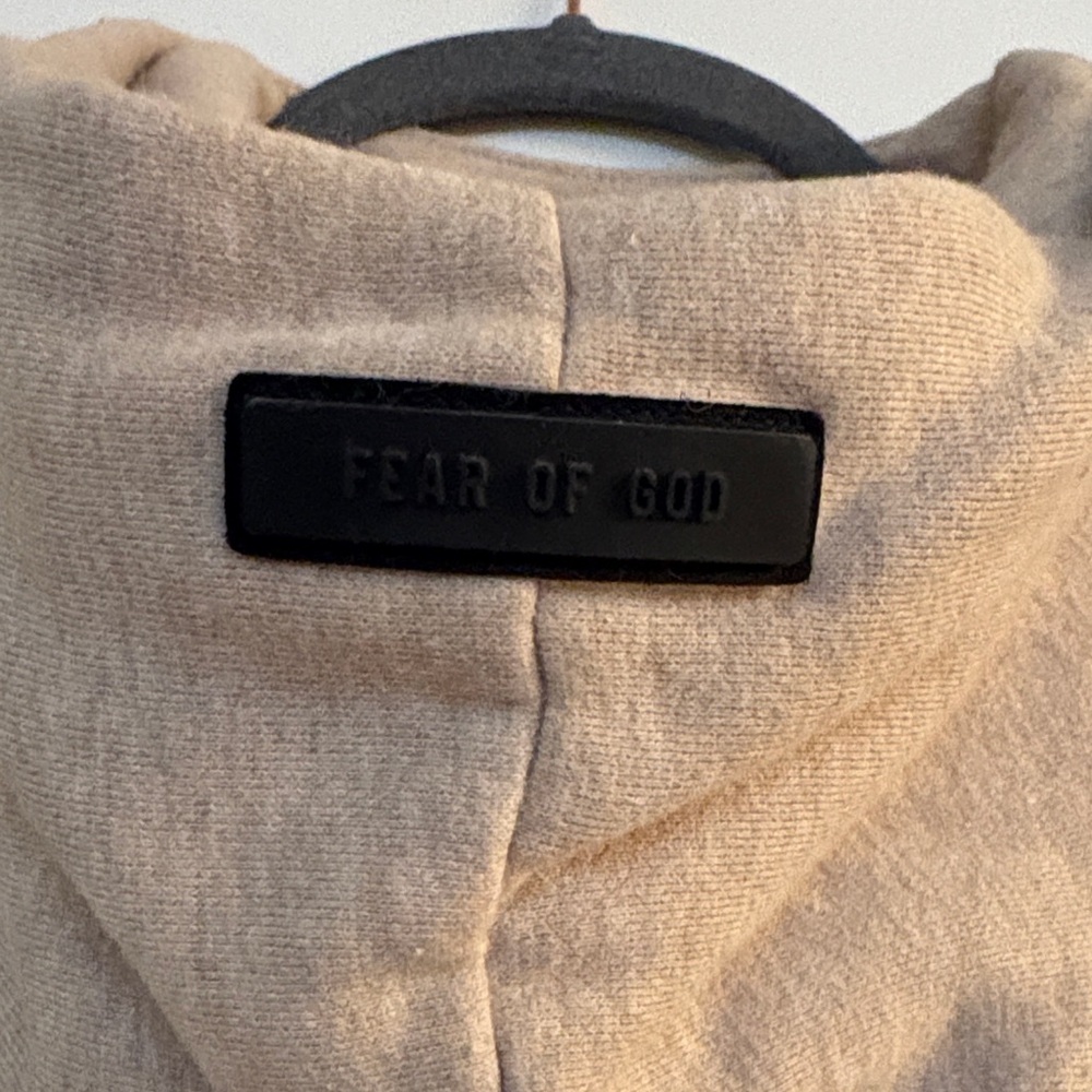 Essentials Tan Logo Pullover - Picture 5 of 5